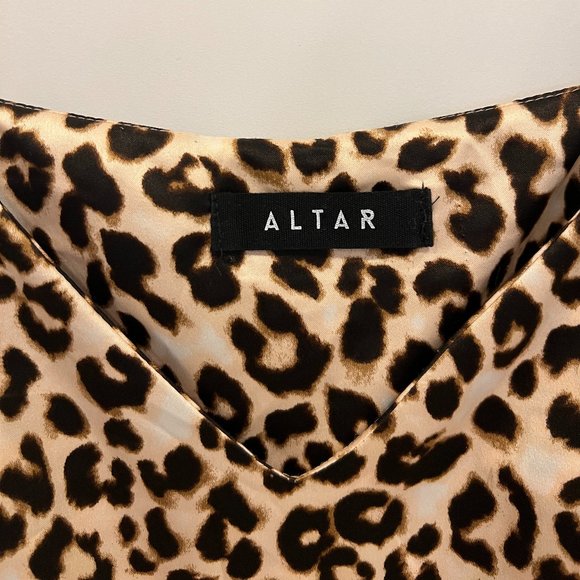 Leopoard-print Slip Dress - Adjustable Mini - Fits XS/S/M - Picture 5 of 6